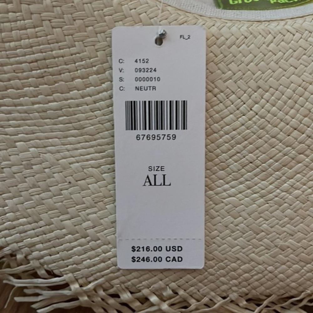Anthropologie Montauk Greenpacha Hat. NWT - Picture 7 of 7